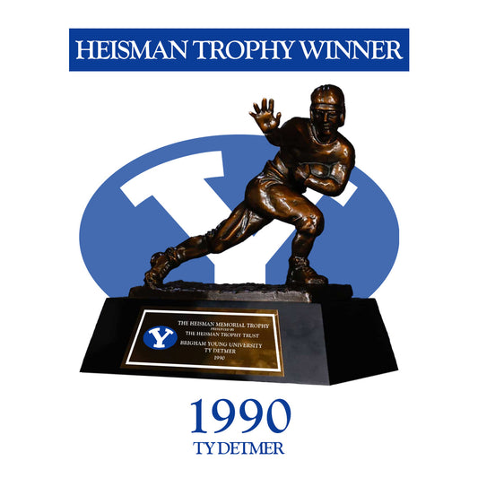 BYU Cougars 1990 Ty Detmer NCAA Heisman Trophy