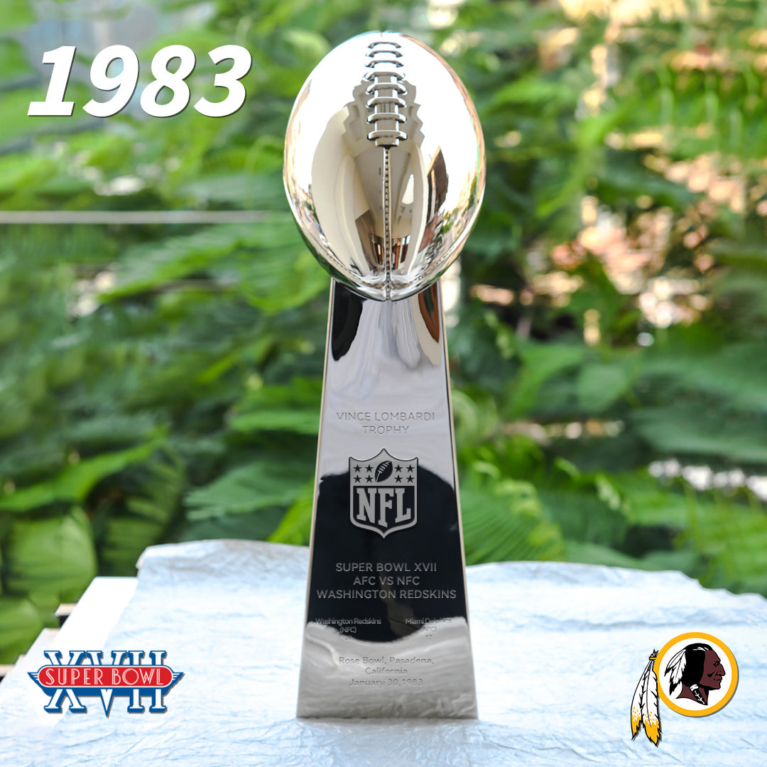 [NFL]1983 Vince Lombardi Trophy, Super Bowl 17, XVII Washington Redskins