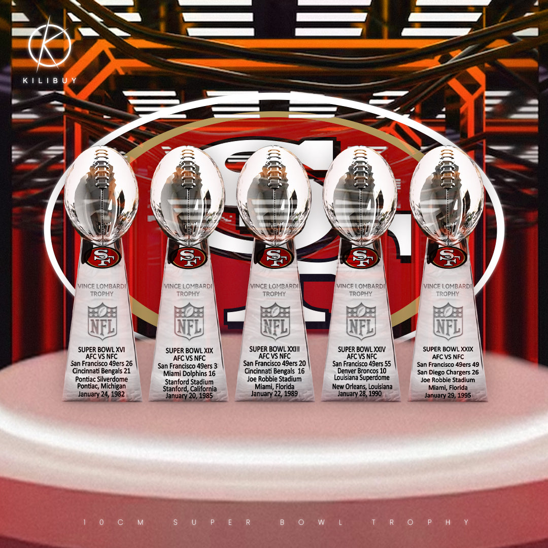 San Francisco 49ers Super Bowl Trophy Team Logo