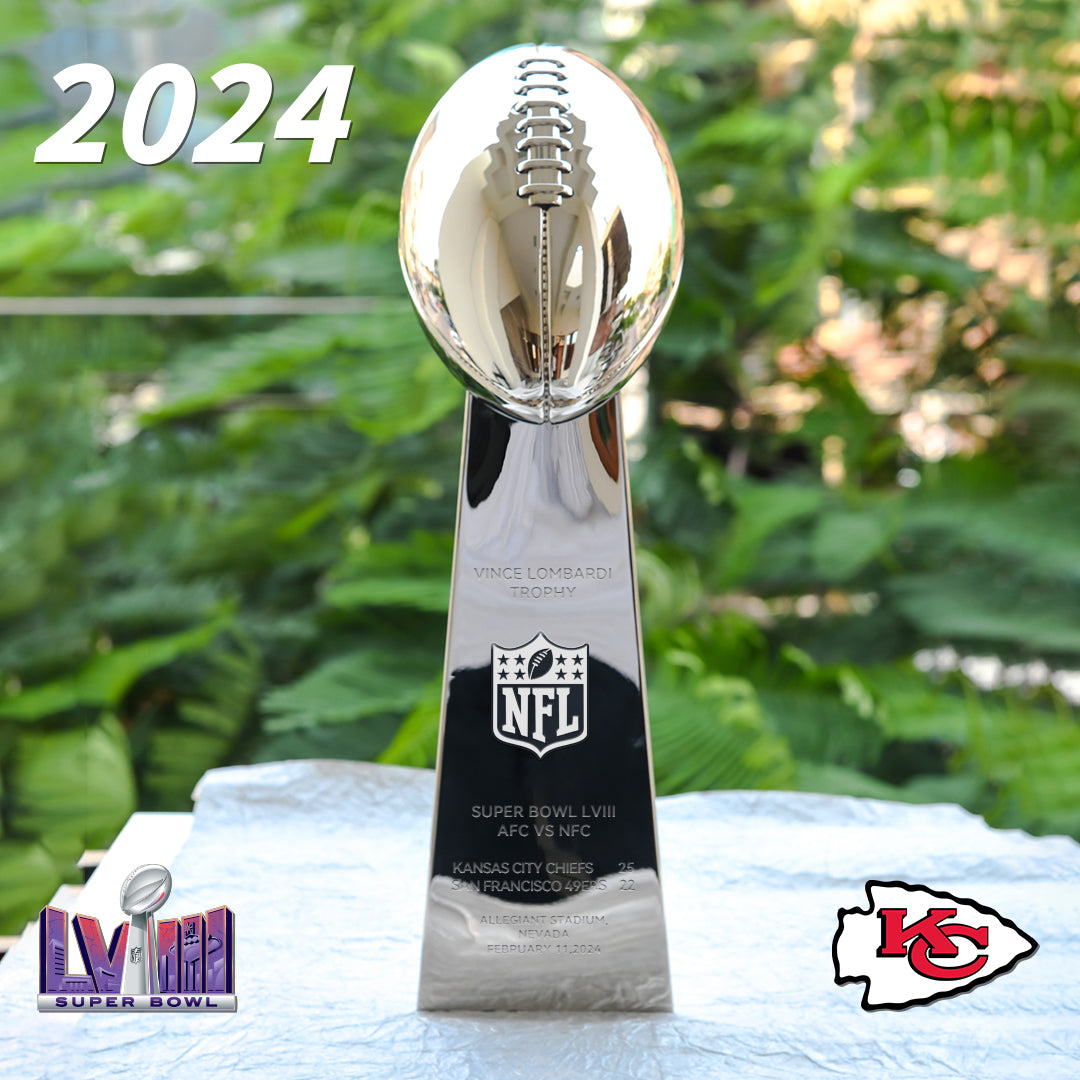 [NFL]2024   Vince Lombardi Trophy, Super Bowl 58, LVIII  Kansas City Chiefs