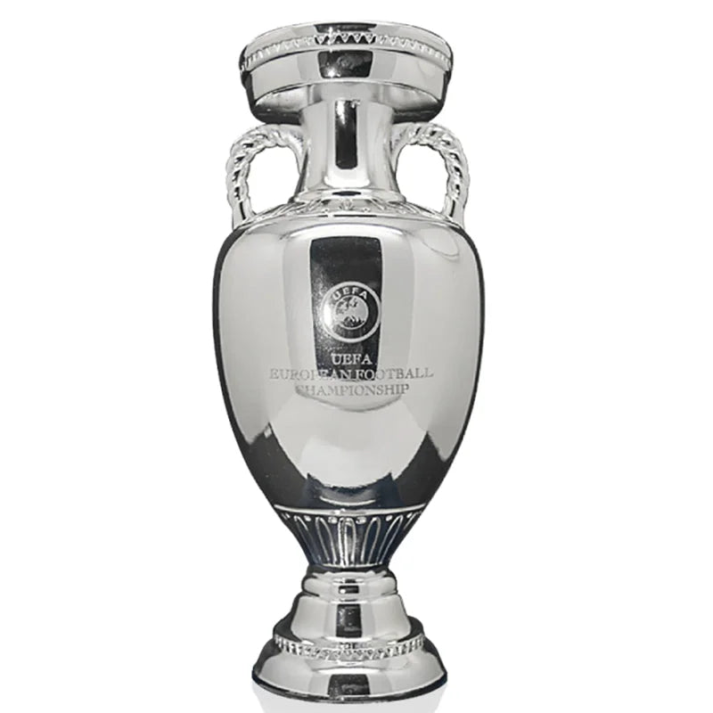 [Metal Version]UEFA Euro Cup  Trophy Henri Delaunay Cup(Indicate what ribbon you want)