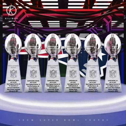 New England Patriots Super Bowl Trophy Team Logo