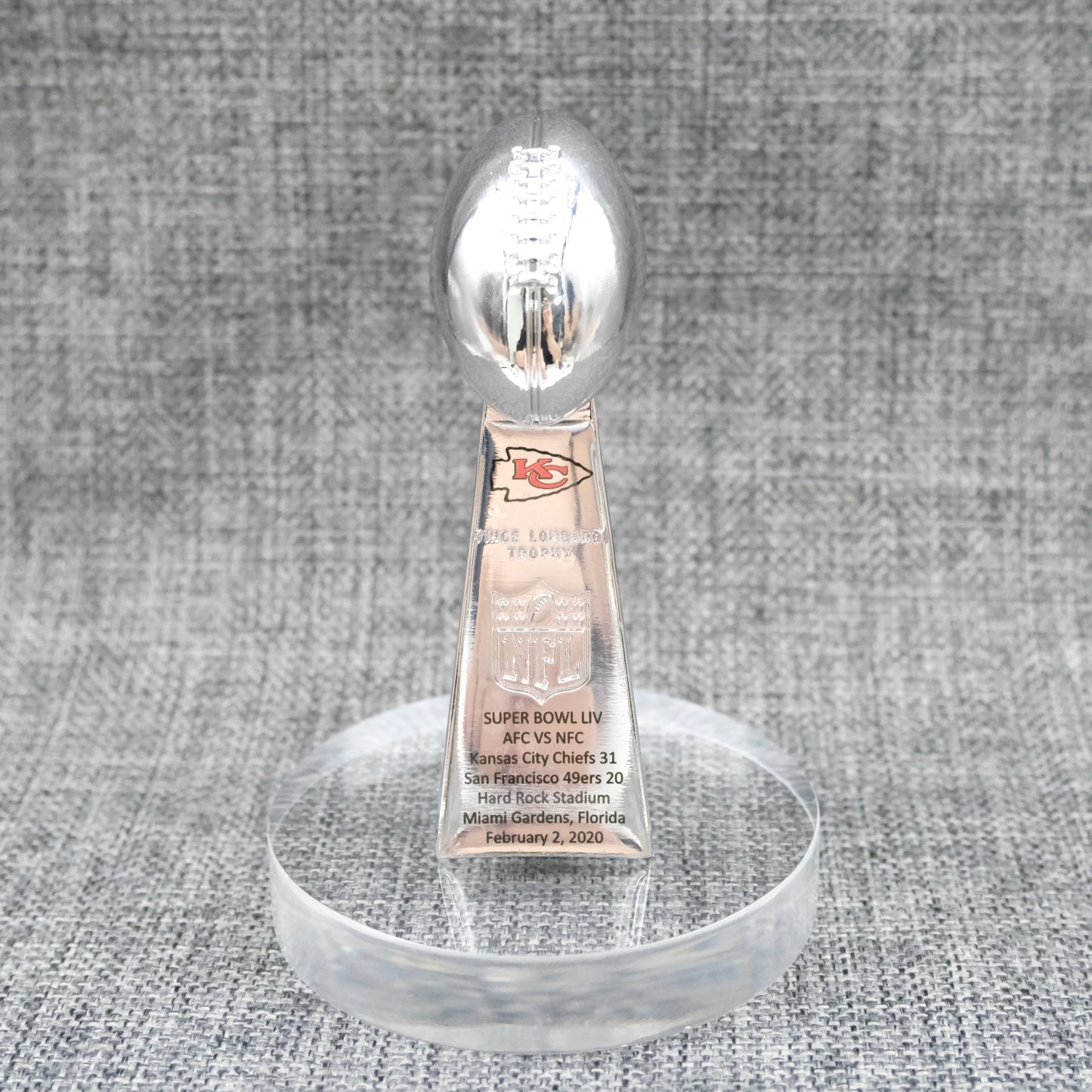 Kansas Chiefs Super Bowl Trophy Team Logo  New