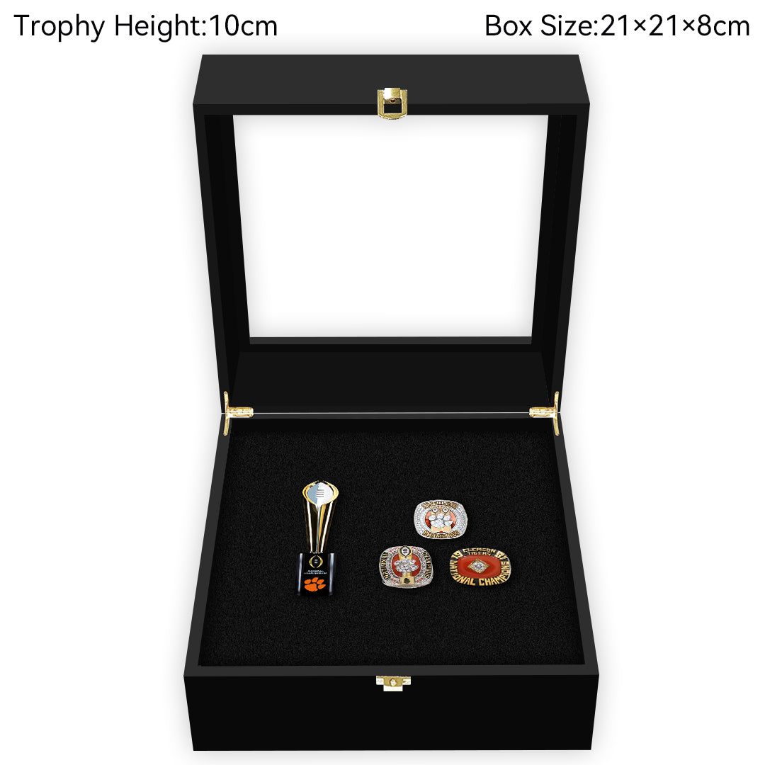 Clemson Tigers College CFP National Championship NCAA Trophy&Ring Box