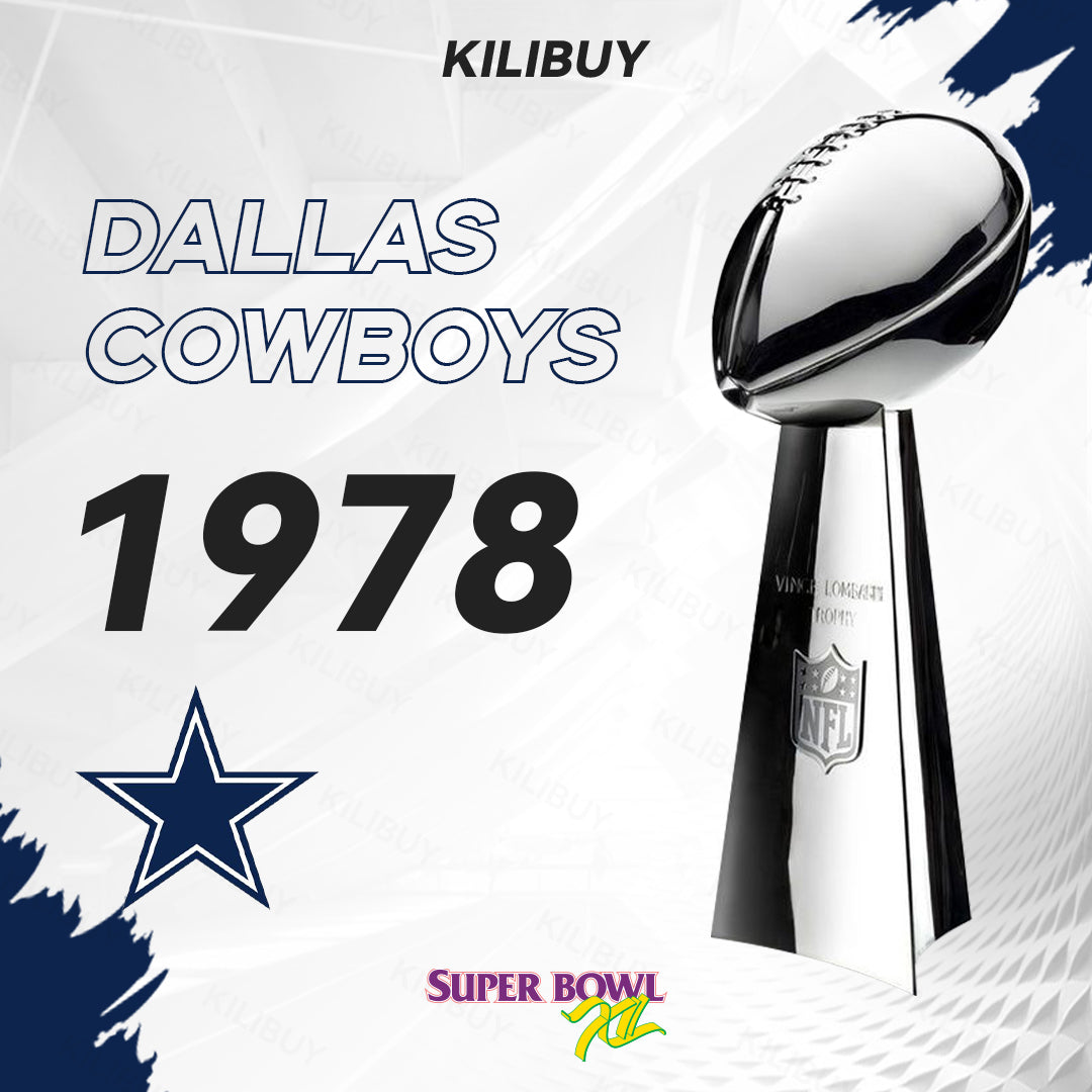 [NFL]1978 Vince Lombardi Trophy, Super Bowl 12, XII Dallas Cowboys