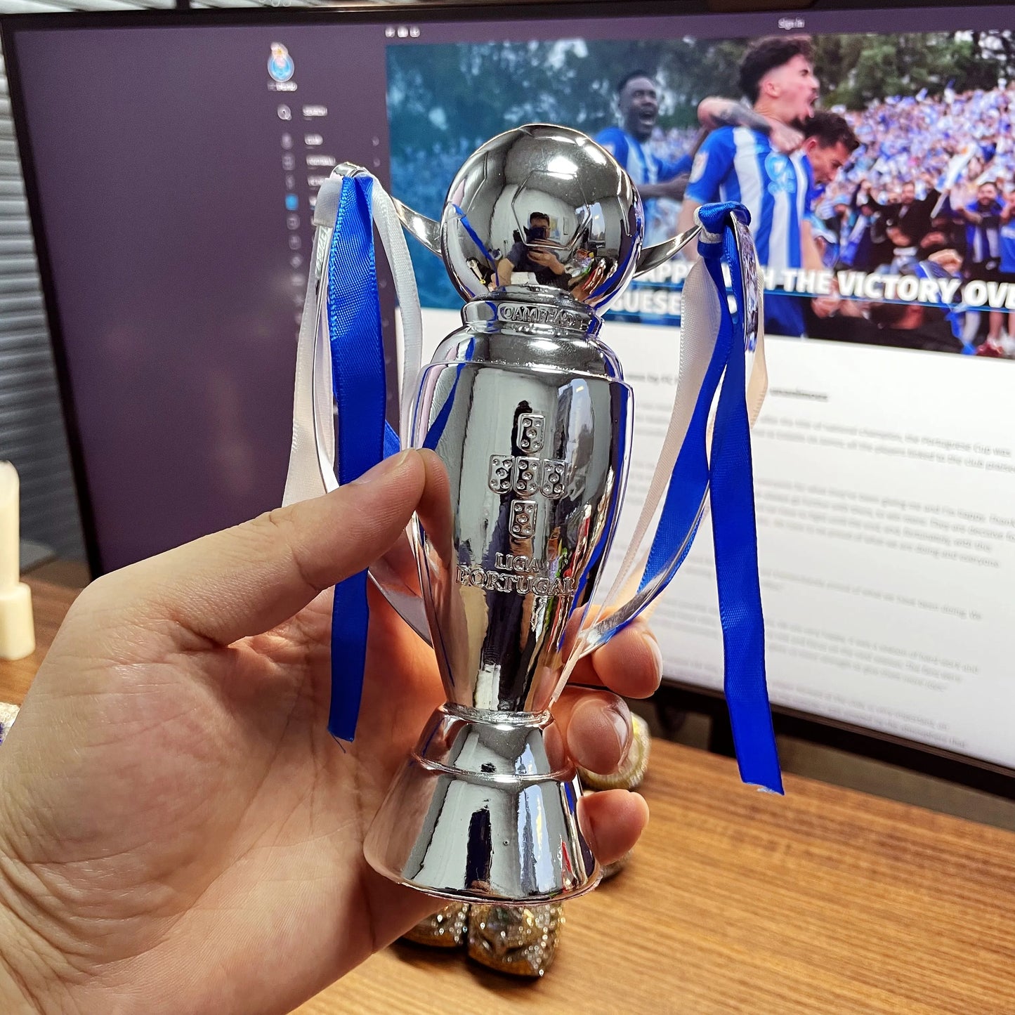 Primeira  Liga Portugal Football Championship Trophy Sporting CP FC Porto SL Benfica Boavista Belenenses