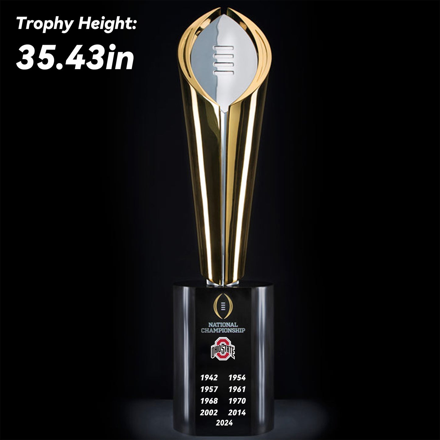 [NCAAF] 2024 Ohio State Buckeyes CFP National Championship Trophy Replica