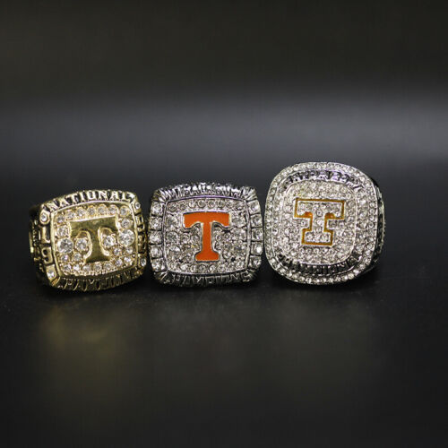 Tennessee Volunteers Football 3 Rings Championship Ring Set