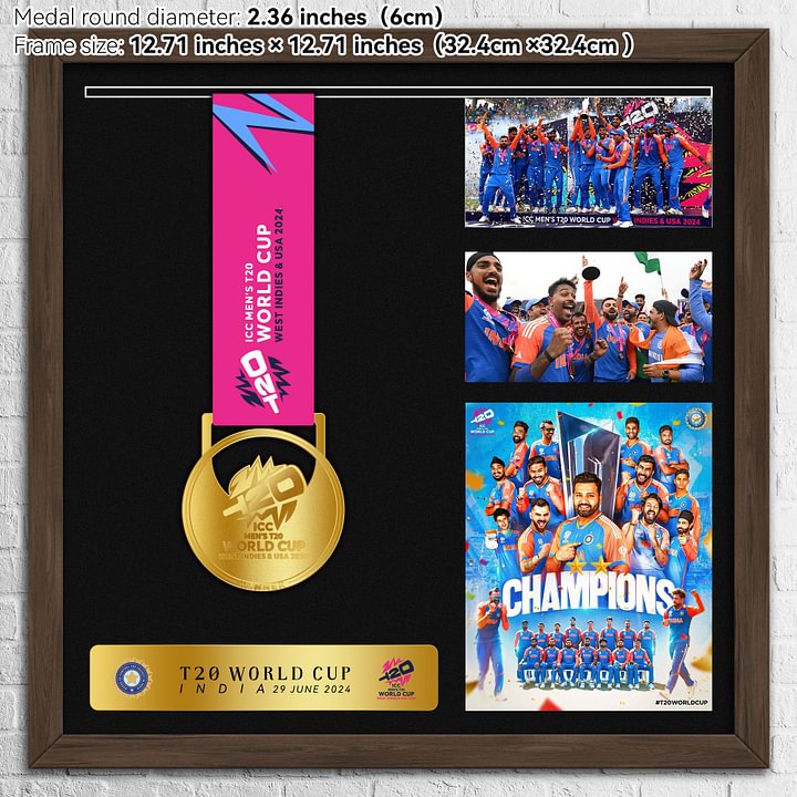 T20 WORLD CUP Medal Frame Collection（Medal Included）