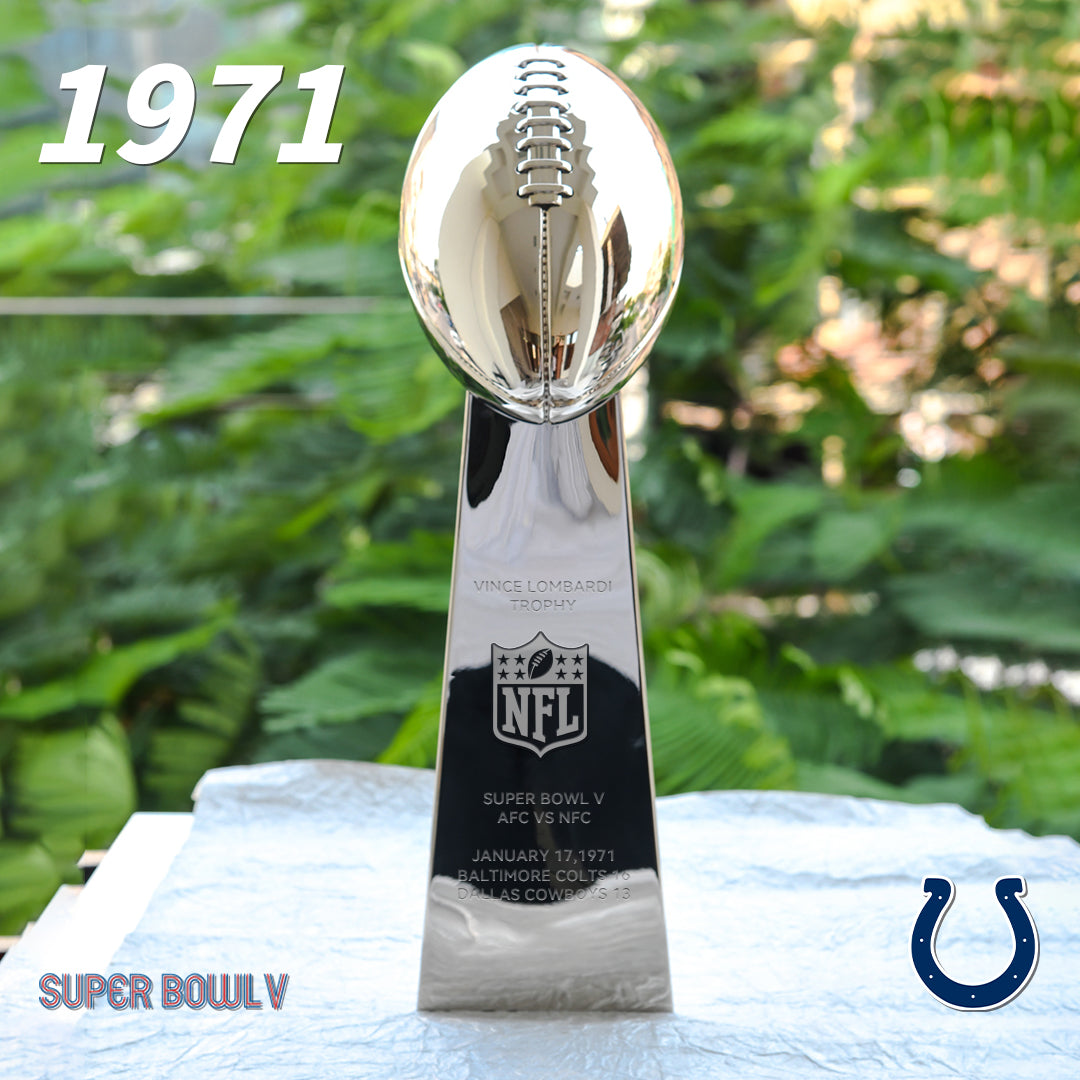 [NFL]1971 Vince Lombardi Trophy, Super Bowl 5, V Baltimore Colts