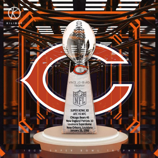 Chicago Bears Super Bowl Trophy Team Logo