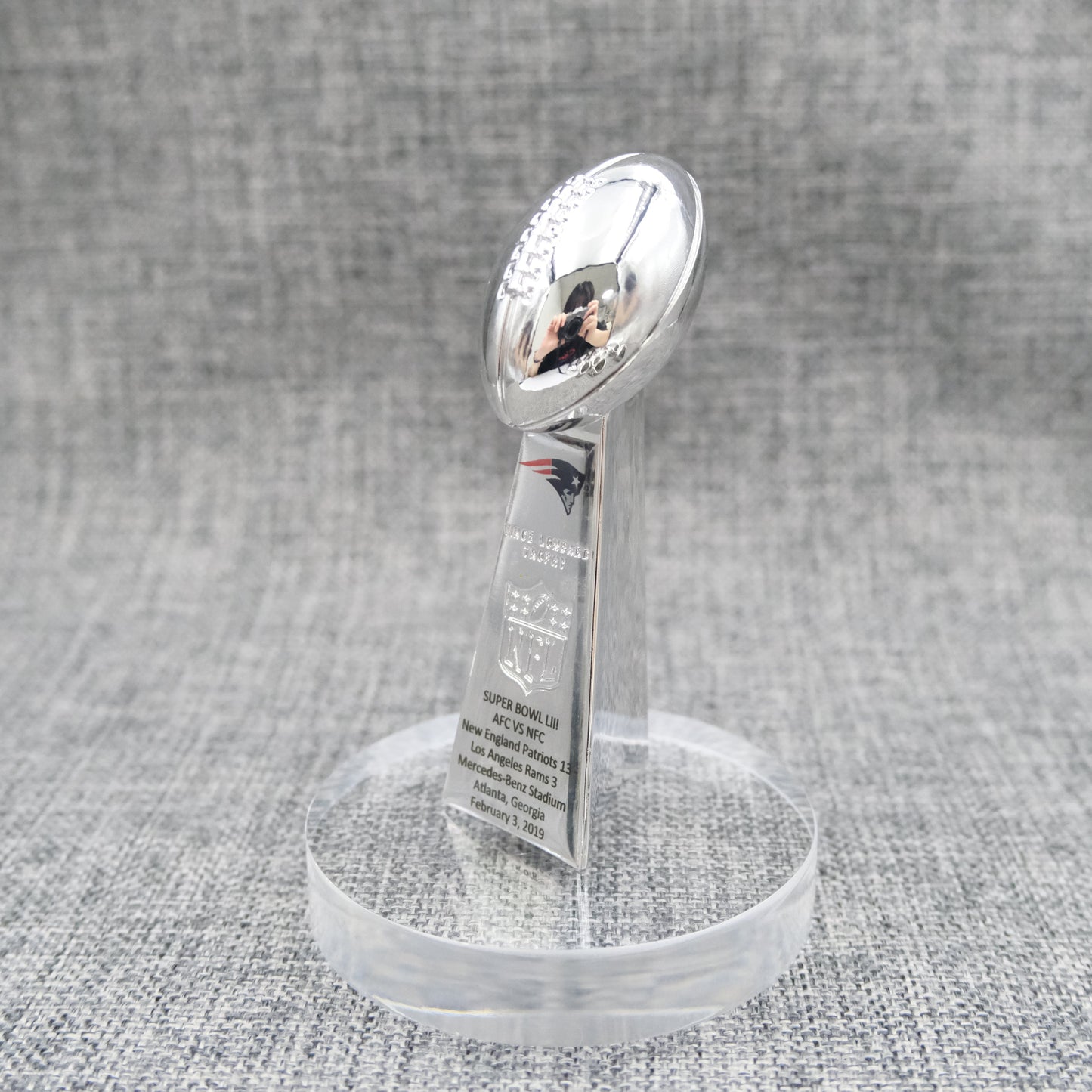 New England Patriots Super Bowl Trophy Team Logo