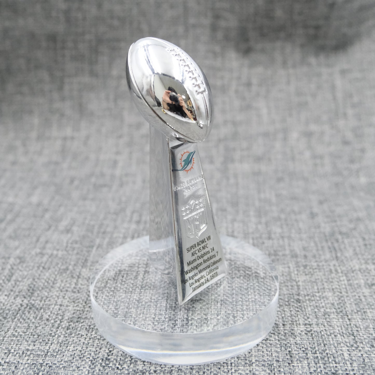 Miami Dolphins Super Bowl Trophy Team Logo