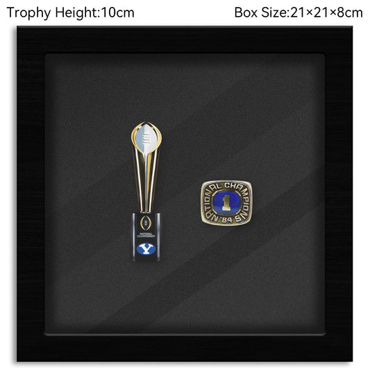 Brigham Young Cougars CFP National Championship NCAA Trophy&Ring Box