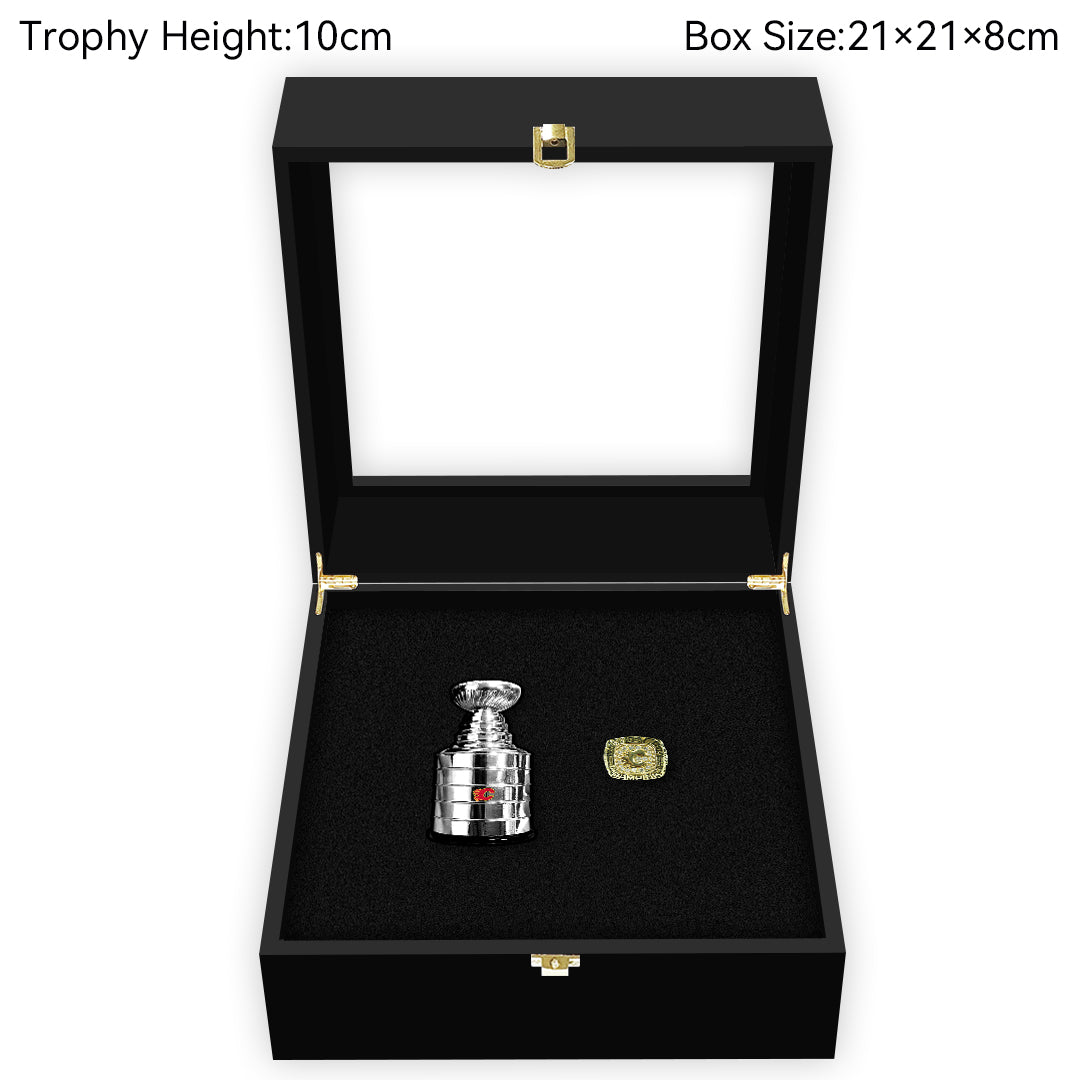 Calgary Flames  NHL Trophy And Ring Box