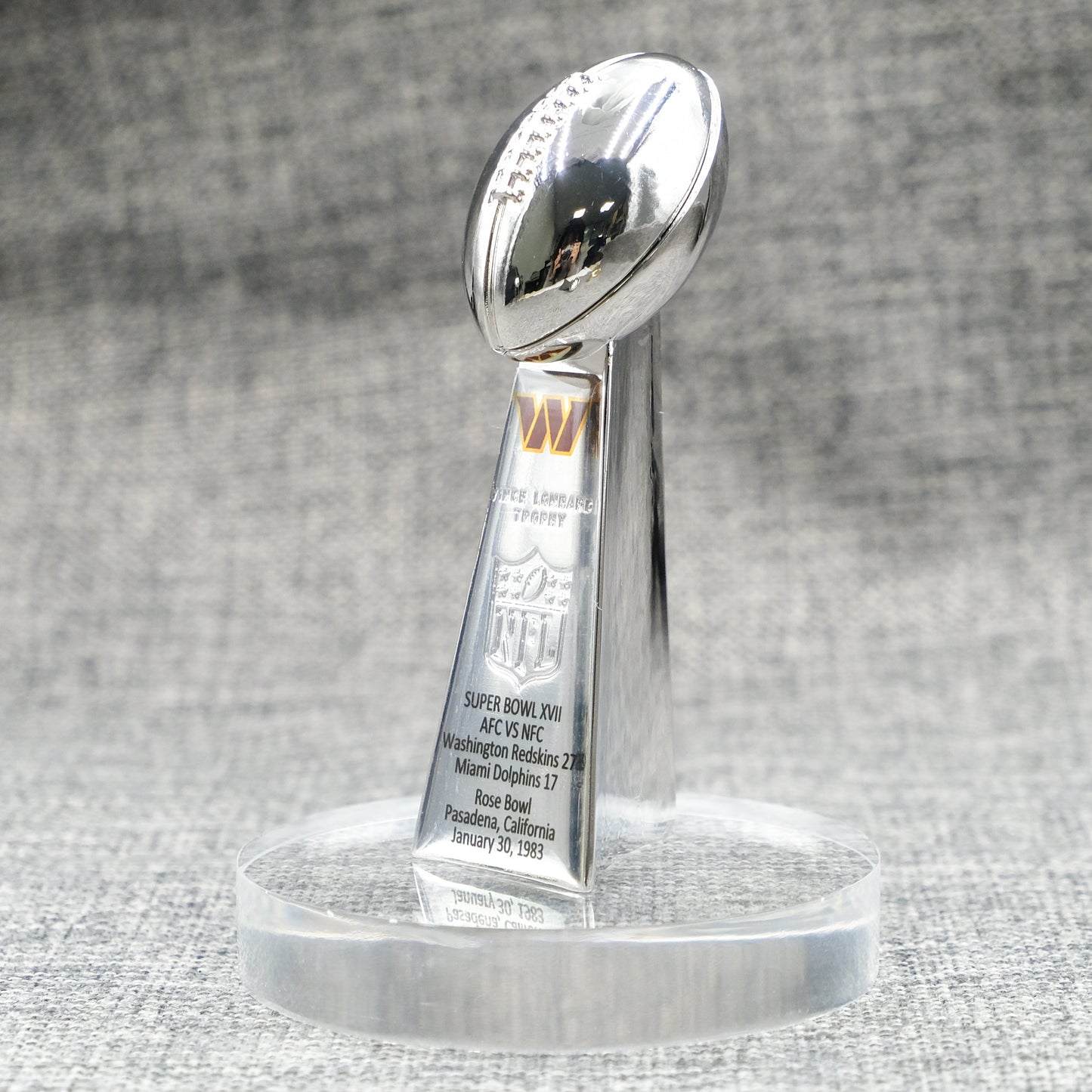 Washington Commanders(Washington Redskin) Super Bowl Trophy Team Logo