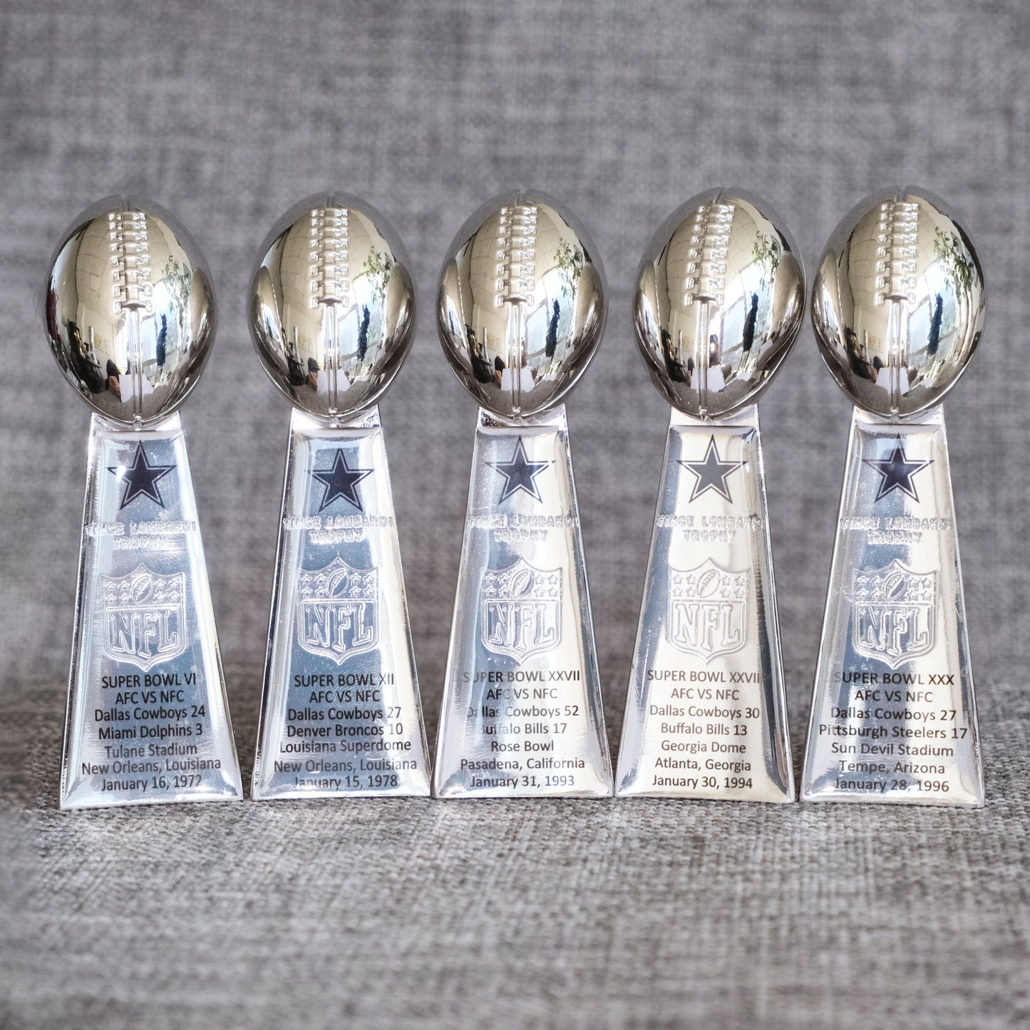 Dallas Cowboys Super Bowl Trophy Team Logo