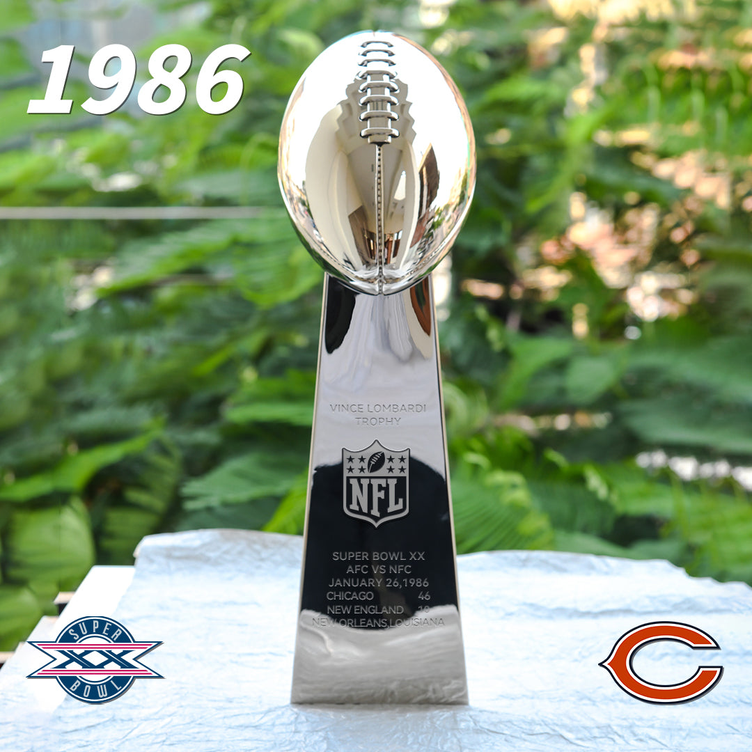 [NFL]1986 Vince Lombardi Trophy, Super Bowl 20, XX Chicago Bears