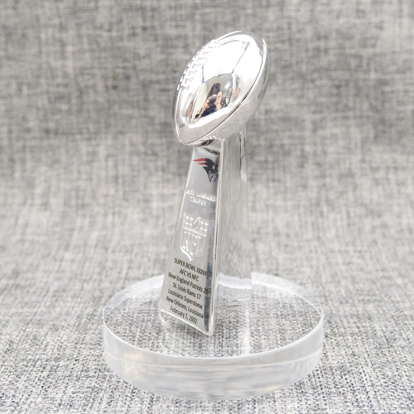 New England Patriots Super Bowl Trophy Team Logo