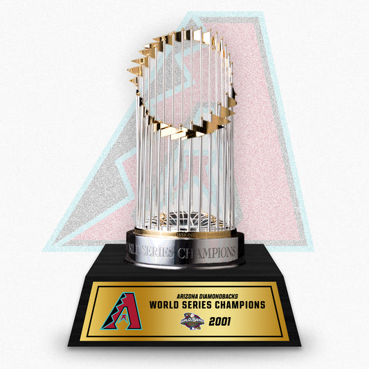 [MLB] Arizona Diamondbacks World Series Commissioner's Trophy 11.8"(30cm) With Wooden Base