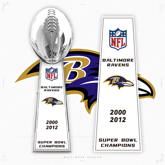 [NFL]Baltimore Ravens,2012/2000 Vince Lombardi ,  Super Bowl Championship Trophy Resin Version