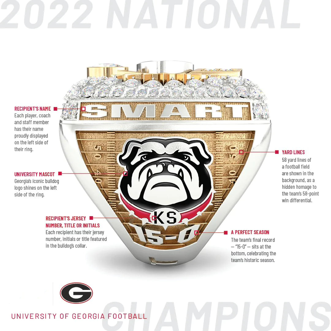 [Standard Series]2022 Georgia Bulldogs Football National Championship NCAA Ring