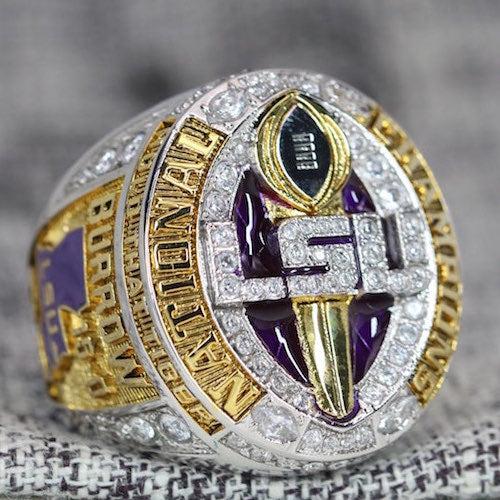 Louisiana State University (LSU) College Football National Championship Ring (2019) - Premium Series