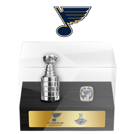 St. Louis Blues NHL Trophy And Ring Display Case