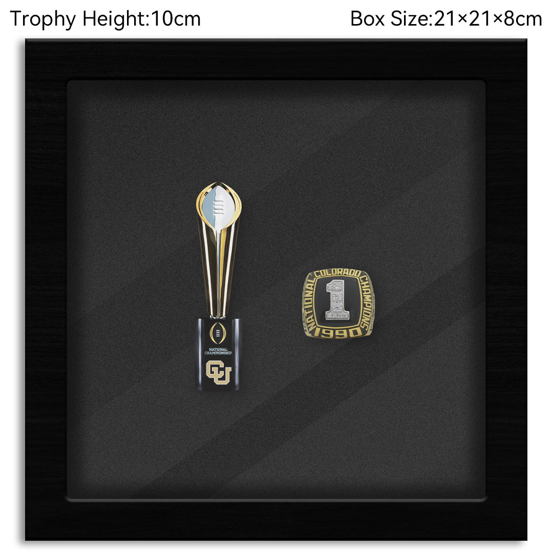 Colorado Buffaloes College CFP National Championship NCAA Trophy&Ring Box