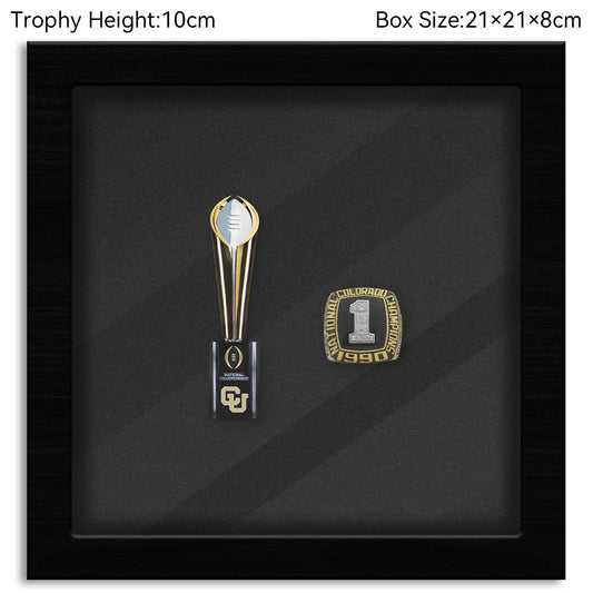 Colorado Buffaloes College CFP National Championship NCAA Trophy&Ring Box