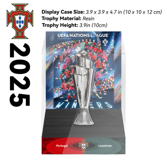 UEFA Nations League Portugal Cristiano Ronaldo Memorial Trophy Display Case