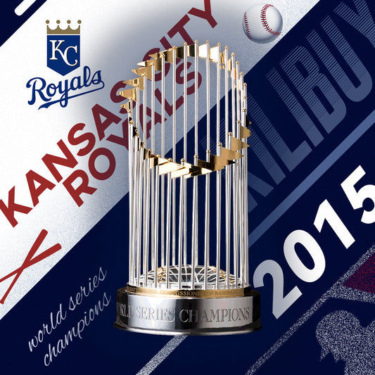 [MLB]2015 World Series Trophy,Kansas City Royals