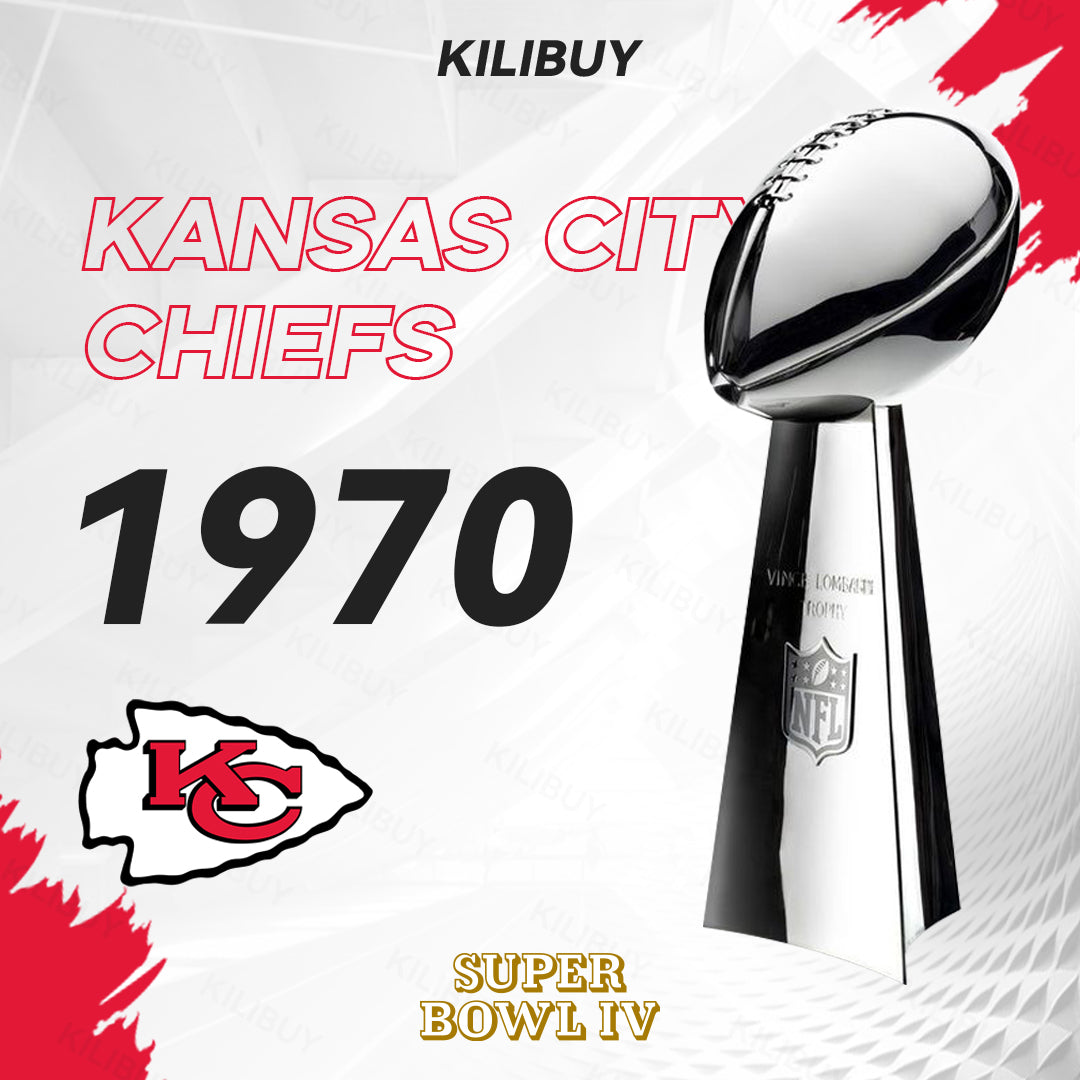 [NFL]1970 Vince Lombardi Trophy, Super Bowl 4, IV Kansas City Chiefs