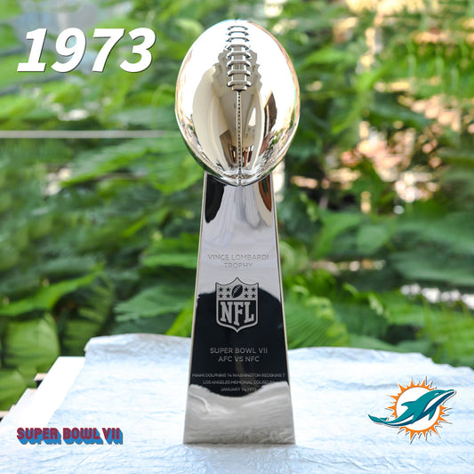 [NFL]1973 Vince Lombardi Trophy, Super Bowl 7, VII Miami Dolphins