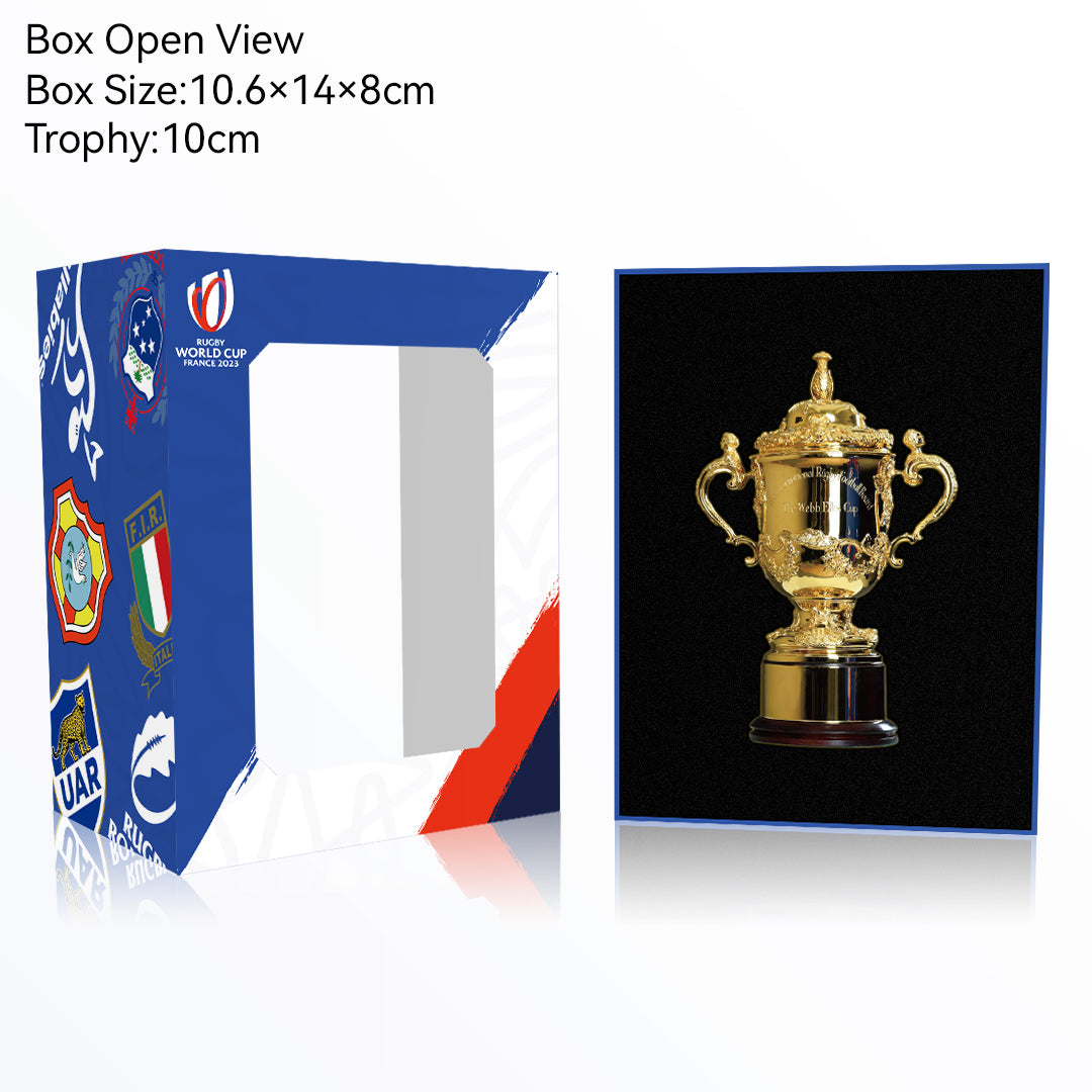 The Webb Ellis Cup Rugby World Cup Champions Trophy Color Box 10cm Metal