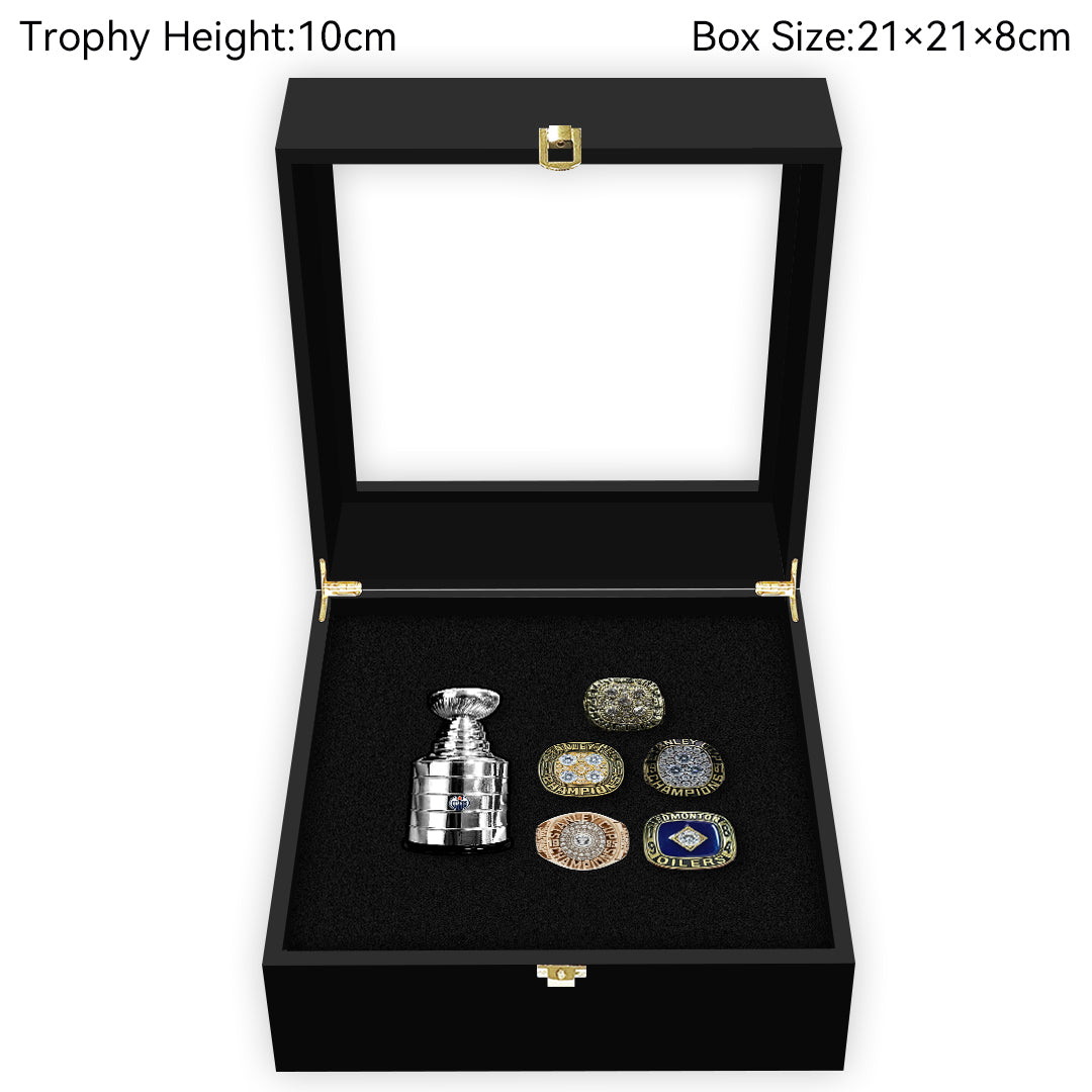 Edmonton Oilers  NHL Trophy And Ring Box