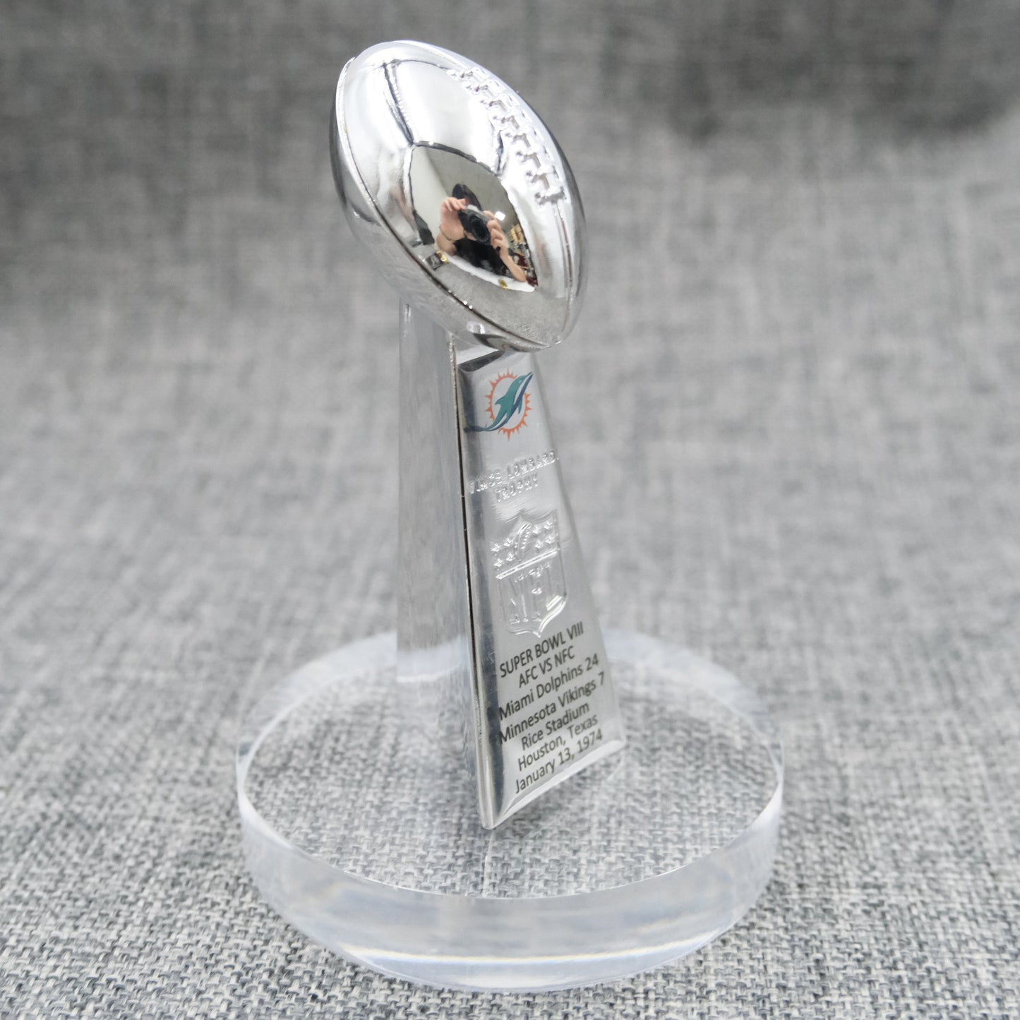 Miami Dolphins Super Bowl Trophy Team Logo