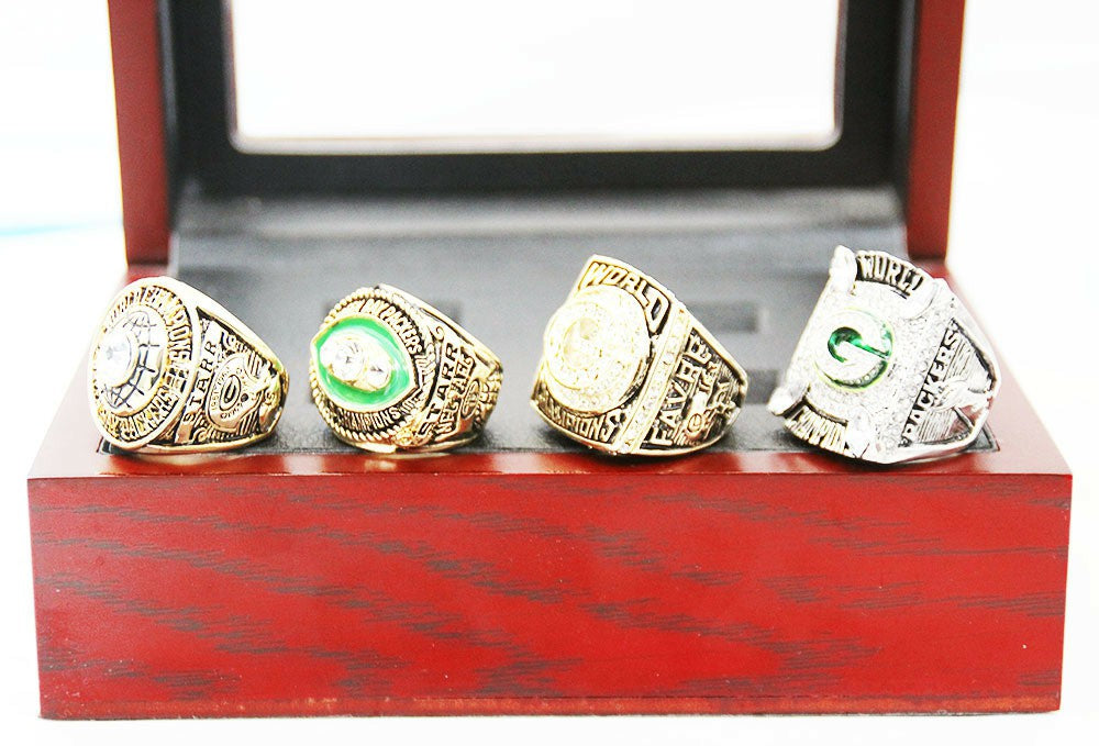 1966/1967/1996/2010 Green Bay Packers Super Bowl Championship Rings Set