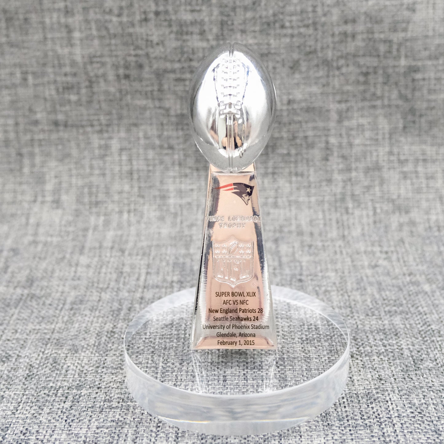 New England Patriots Super Bowl Trophy Team Logo