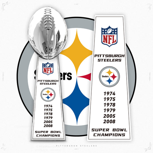 [NFL]Pittsburgh Steelers,2008/2005/1979/1978/1975/1974 Vince Lombardi ,  Super Bowl Championship Trophy Resin Version