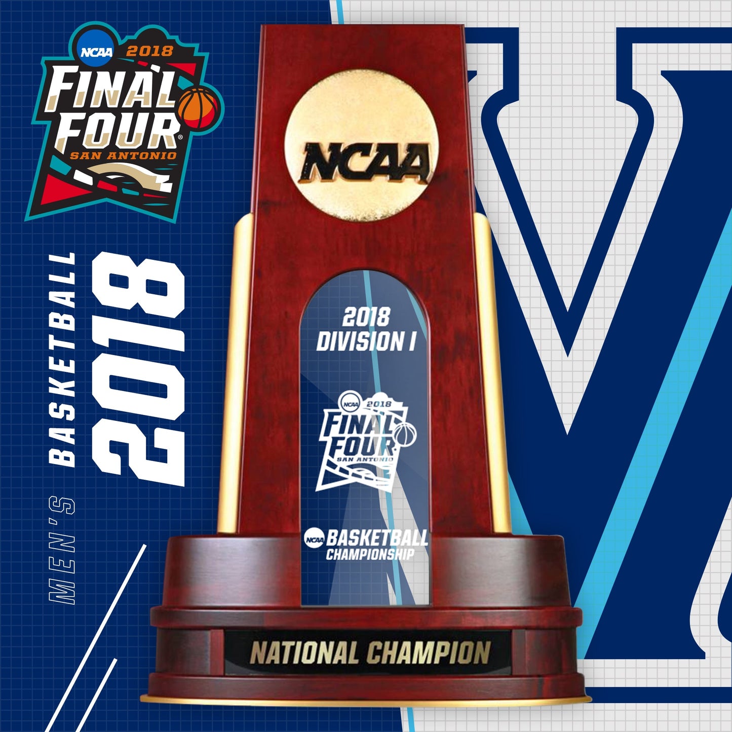 2018 NCAA Division I Men's Basketball National Championship Trophy(Villanova)