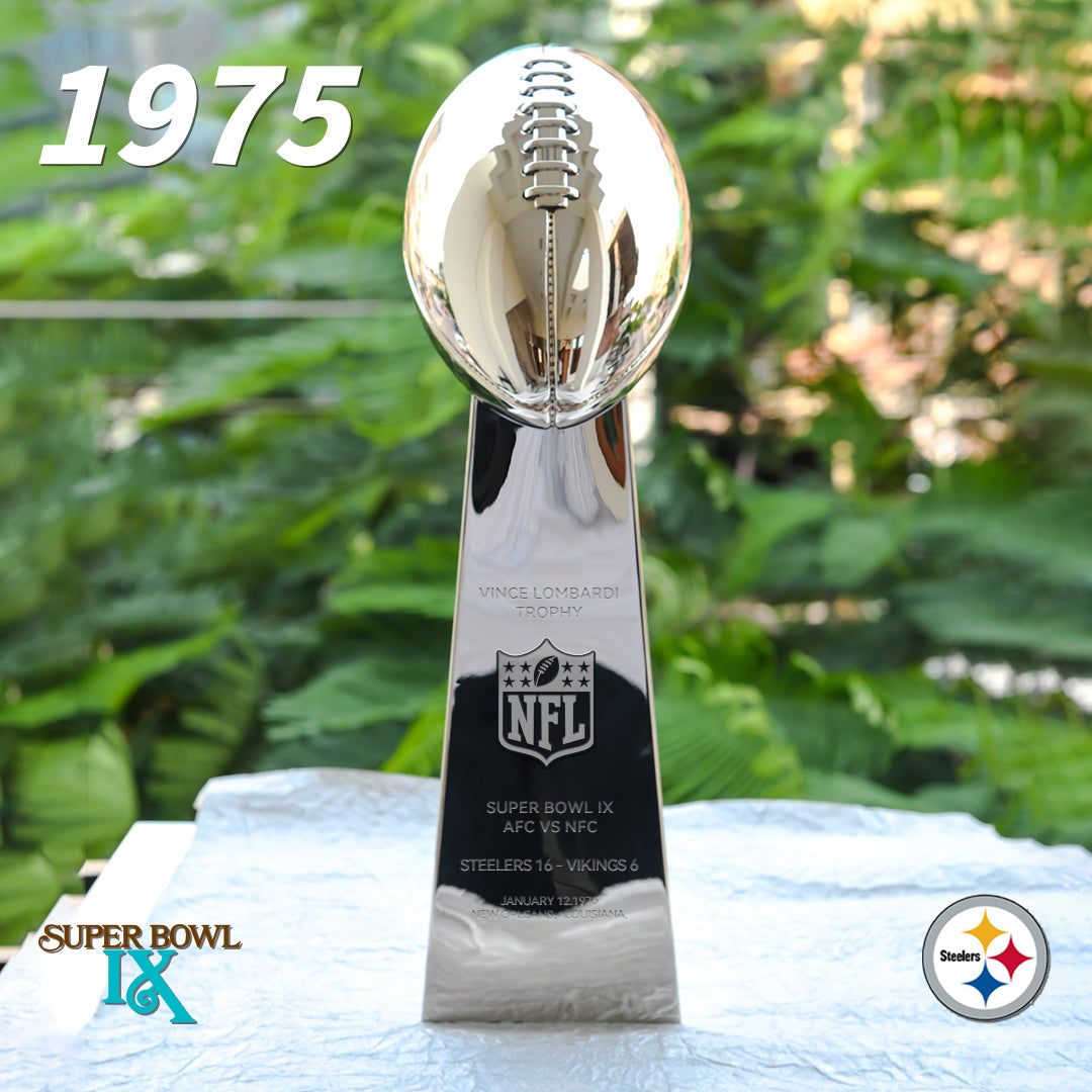 [NFL]1975 Vince Lombardi Trophy, Super Bowl 9, IX Pittsburgh Steelers