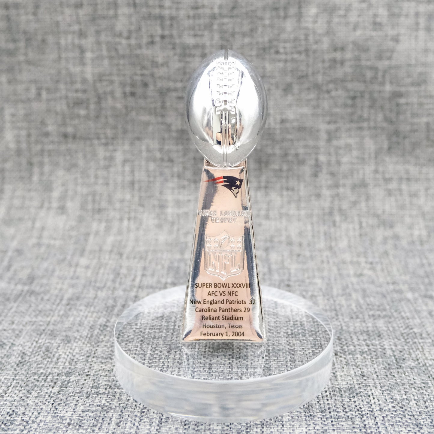 New England Patriots Super Bowl Trophy Team Logo