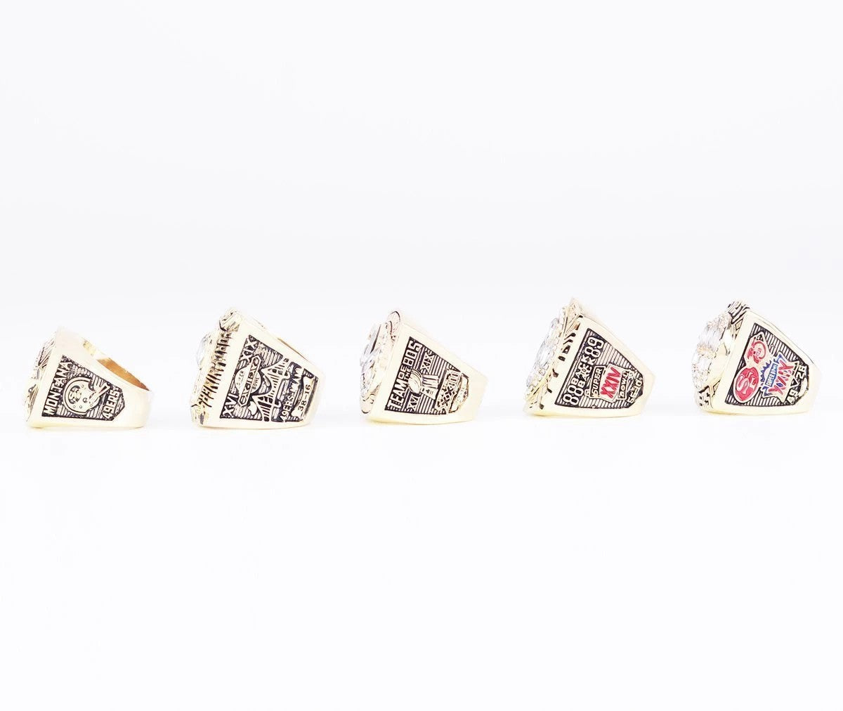 1981-1994 San Francisco 49ers Super Bowl Championship Rings Set