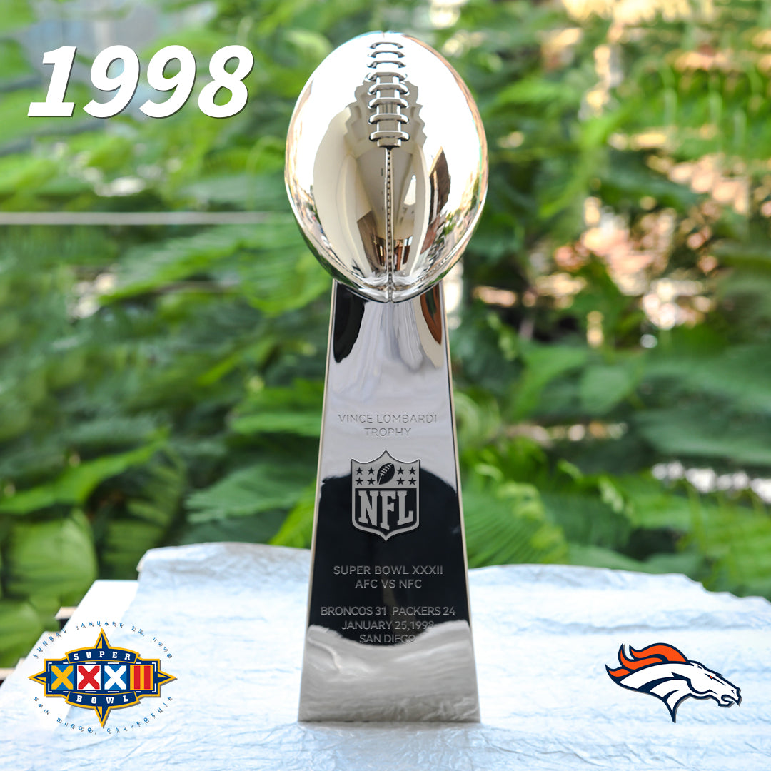 [NFL]1998 Vince Lombardi Trophy, Super Bowl 32, XXXII Denver Broncos