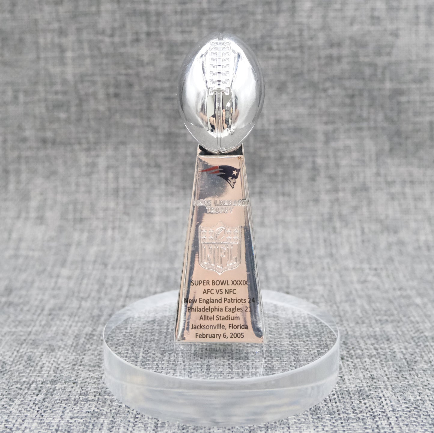 New England Patriots Super Bowl Trophy Team Logo