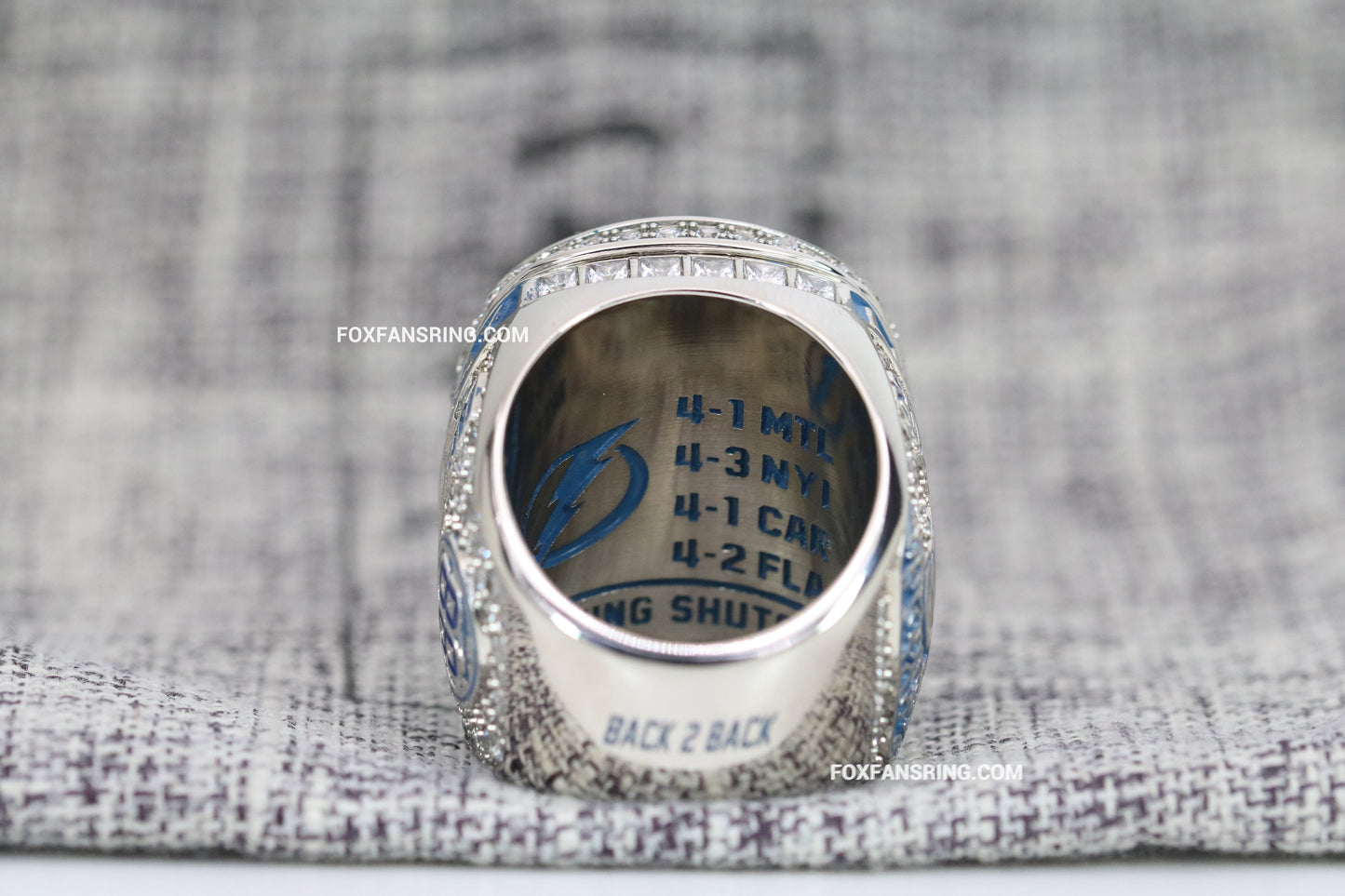 2021 Tampa Bay Lightning Stanley Cup Back to Back Ring