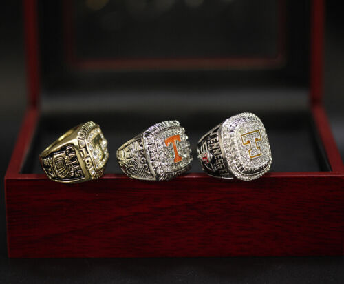 Tennessee Volunteers Football 3 Rings Championship Ring Set