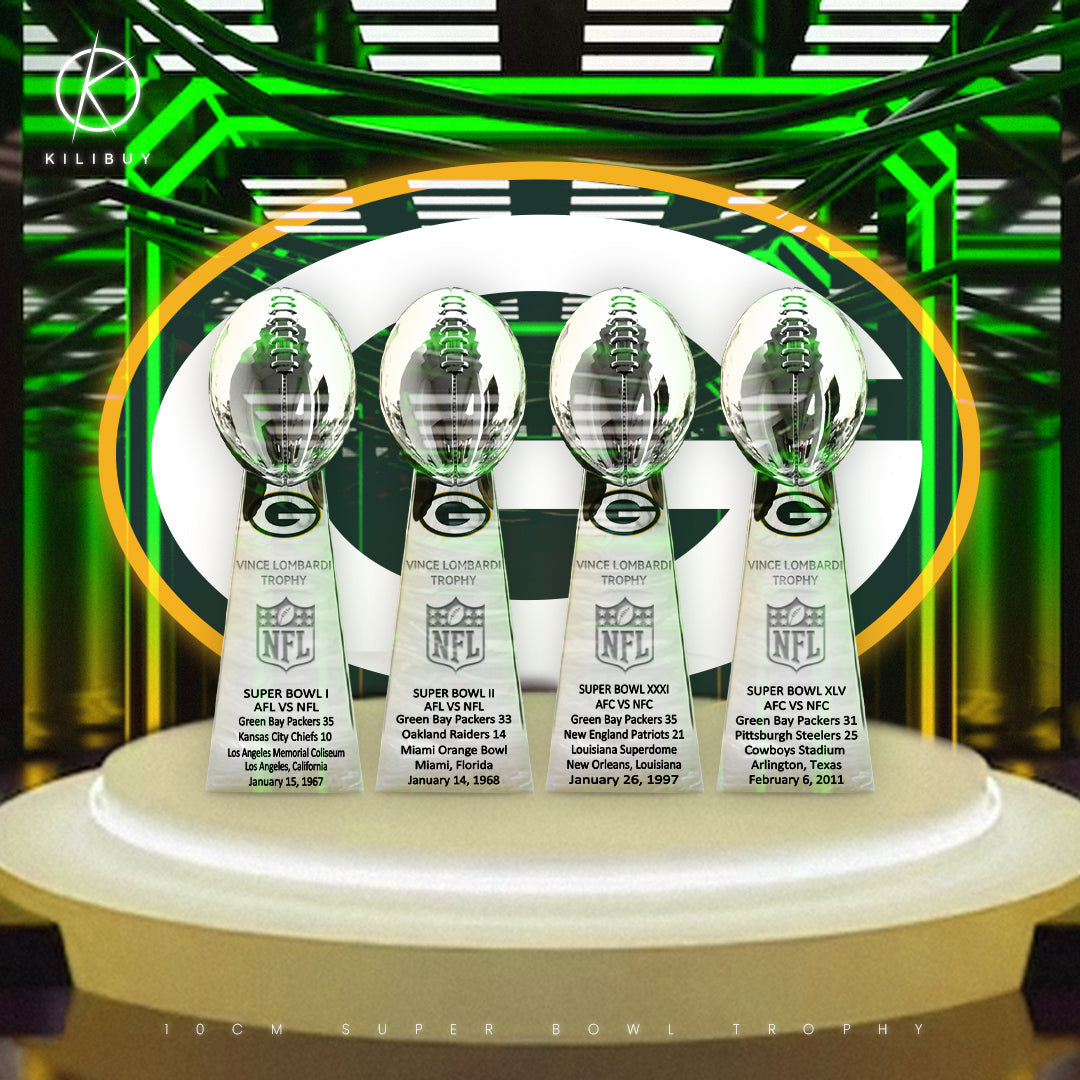 Green Bay Packers Super Bowl Trophy Team Logo