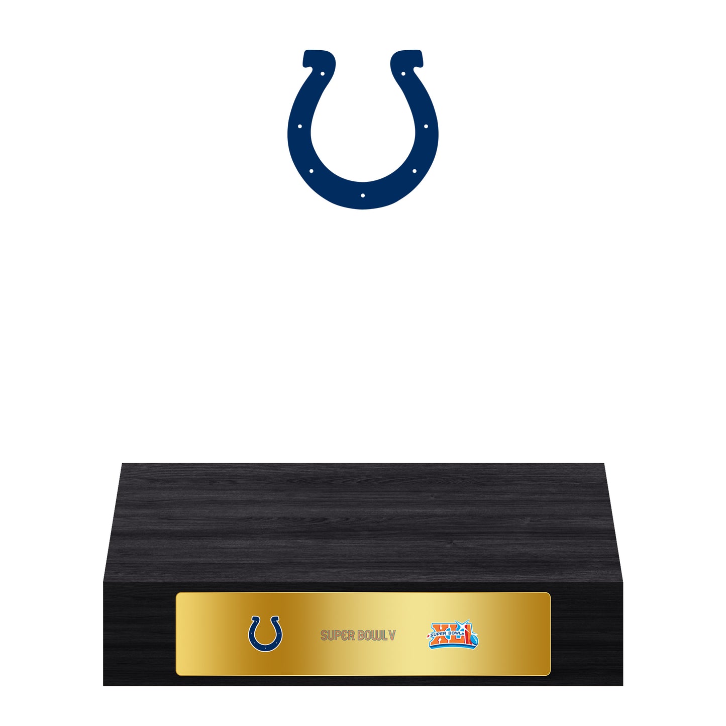 Indianapolis Colts Super Bowl Championship Trophy Ring Display Case